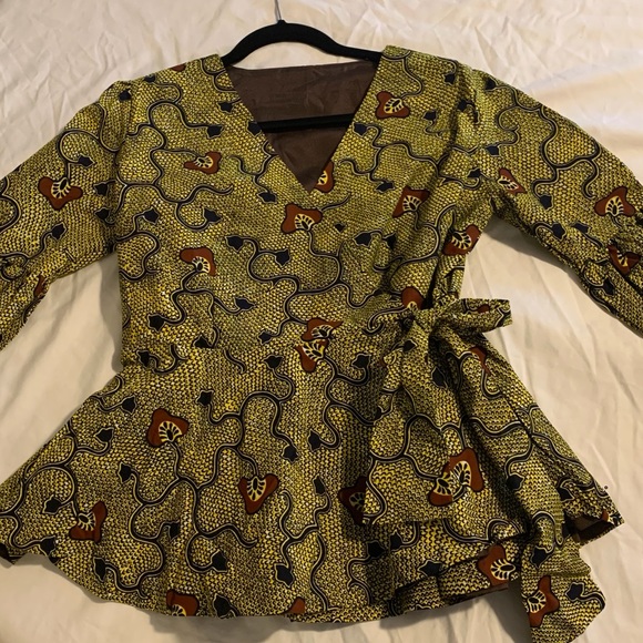 New Handmade Ankara Print Top - Picture 1 of 3